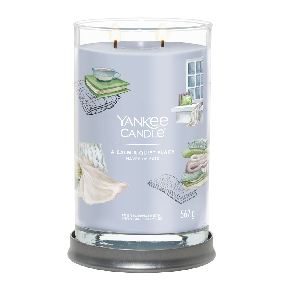 🕯️YANKEE CANDLE SIGNATURE, A Calm & Quiet Place, Large Tumbler (567g)