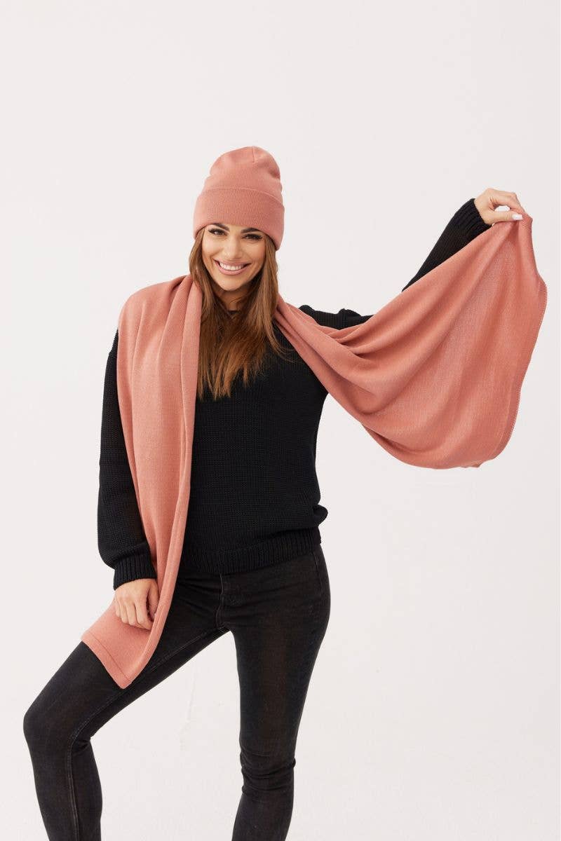 Schal Penelope 100% Merinowolle 170x60cm - 4 Farben!: Camel
