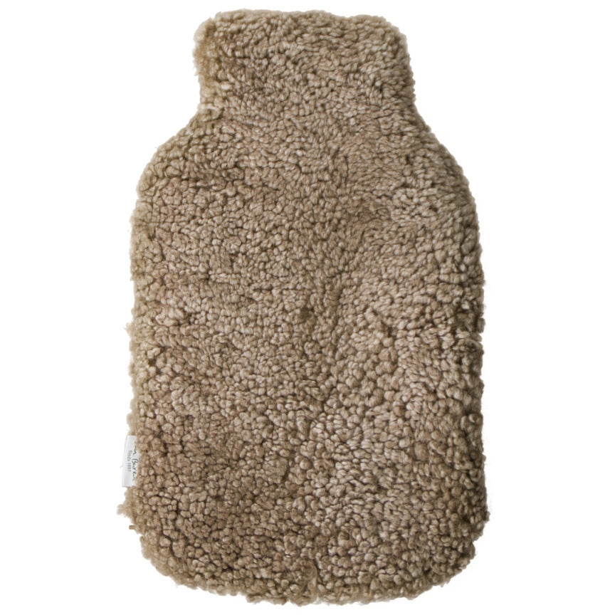 Van Buren: Schaffell Wärmflasche, braun