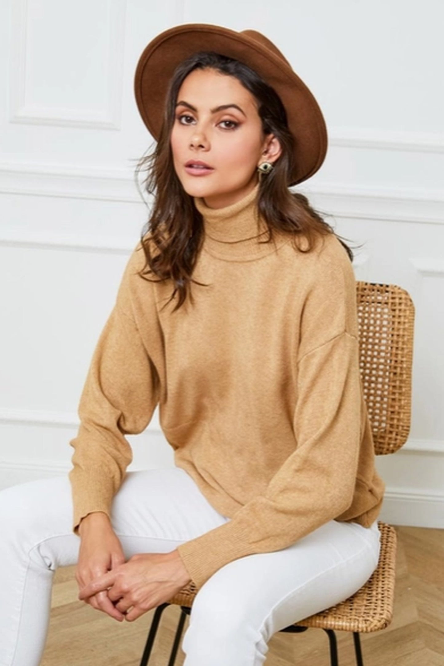 ✨LÉA & LUC, ROLLKRAGENPULLOVER MIT TASCHEN, DIVERSE FARBEN!