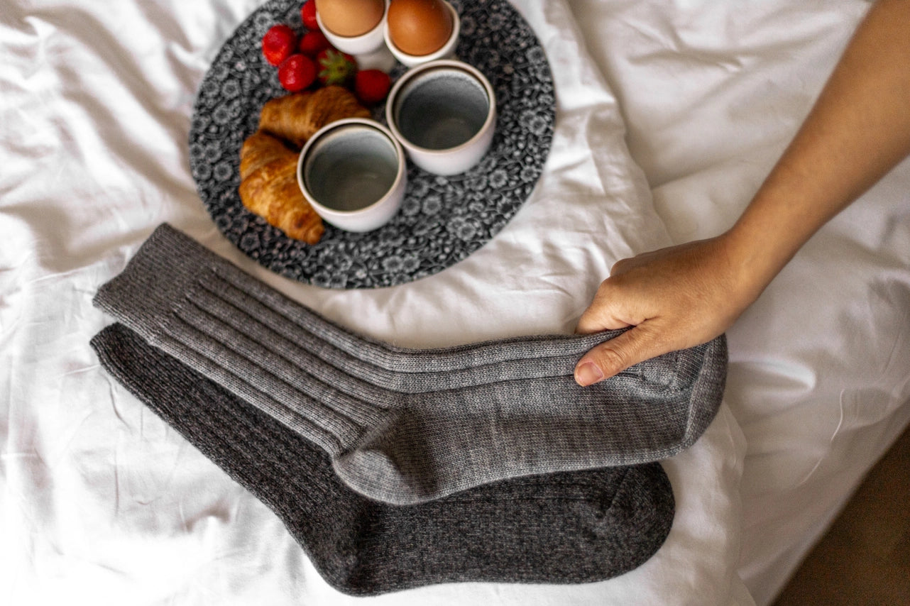VAN BUREN: WOLLSOCKEN GRAU