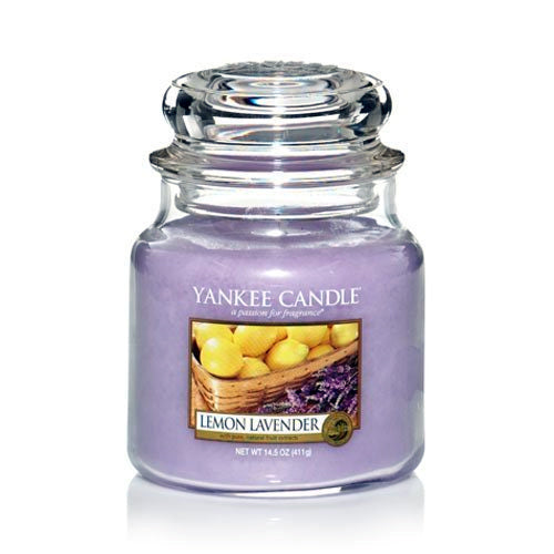 YANKEE CANDLE, Duftkerze Lemon Lavender, medium Jar (623g)