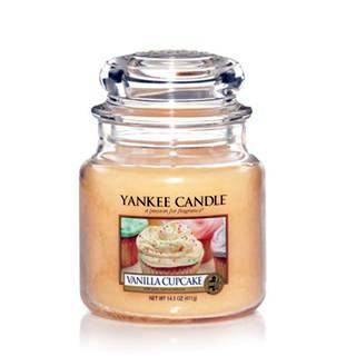 🕯️YANKEE CANDLE, Duftkerze Vanilla Cupcake, medium Jar (411g)