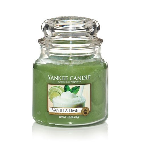 YANKEE CANDLE, Duftkerze Vanilla Lime, medium Jar (411g)