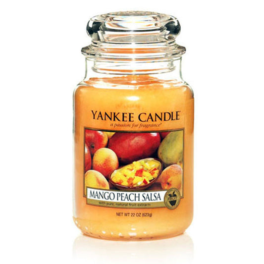 YANKEE CANDLE, Duftkerze Mango Peach Salsa, large Jar (623g)
