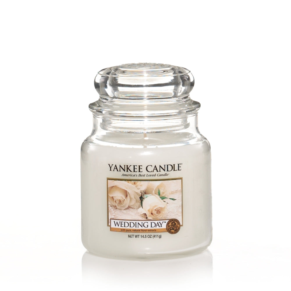 🕯️YANKEE CANDLE, Duftkerze Wedding Day, medium Jar (411g)