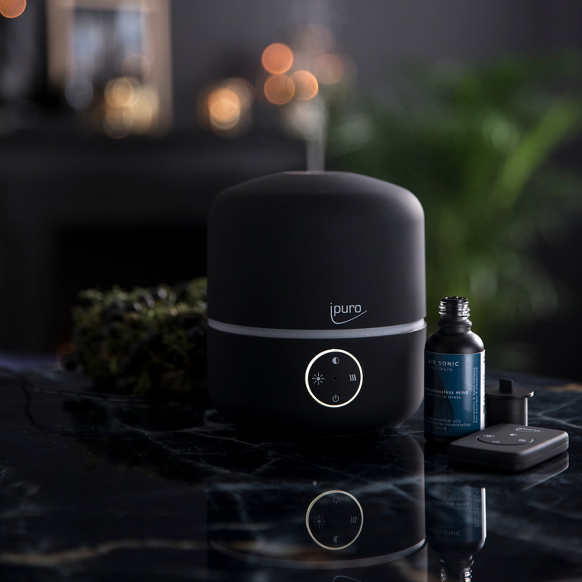 Air Sonic Aroma Diffuser, Good Mood Black