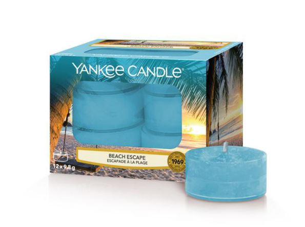 🕯️YANKEE CANDLE, Beach Escape, Tea Lights, 12 Stück