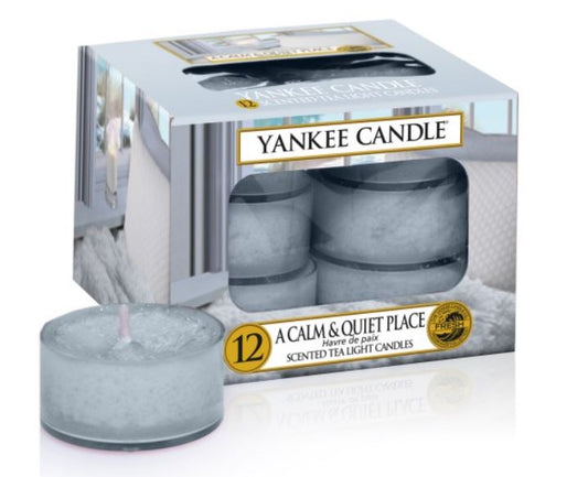 YANKEE CANDLE, A Calm & Quiet Place, Tea Lights, 12 Stück