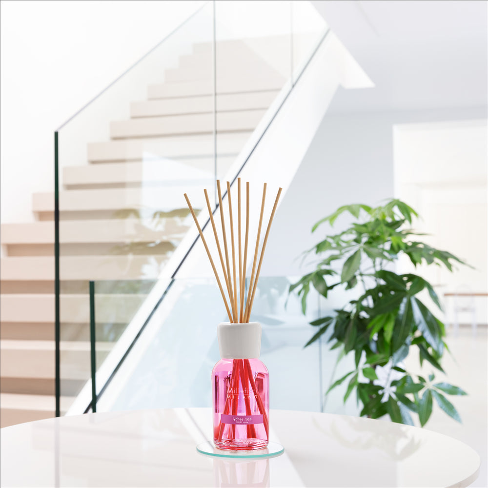 MILLEFIORI, LYCHEE ROSE NATURAL STICK DIFFUSER, 500 ML