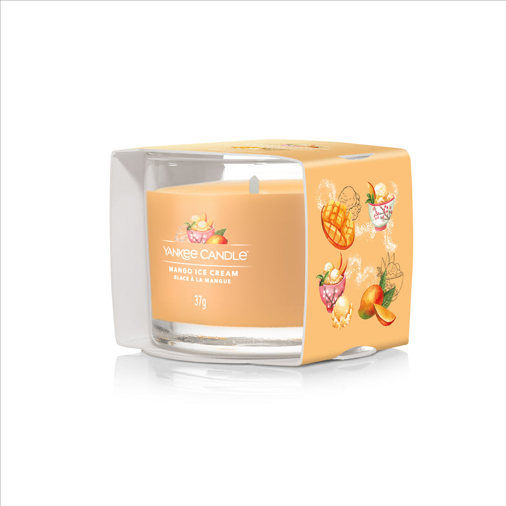 YANKEE CANDLE SIGNATURE, MANGO ICE CREAM, FILLED VOTIVE