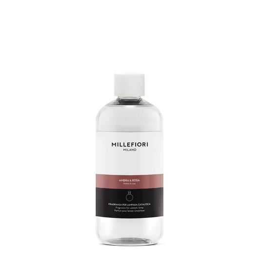 MILLEFIORI, REFILL AMBRA + ROSA LAMP 500ml