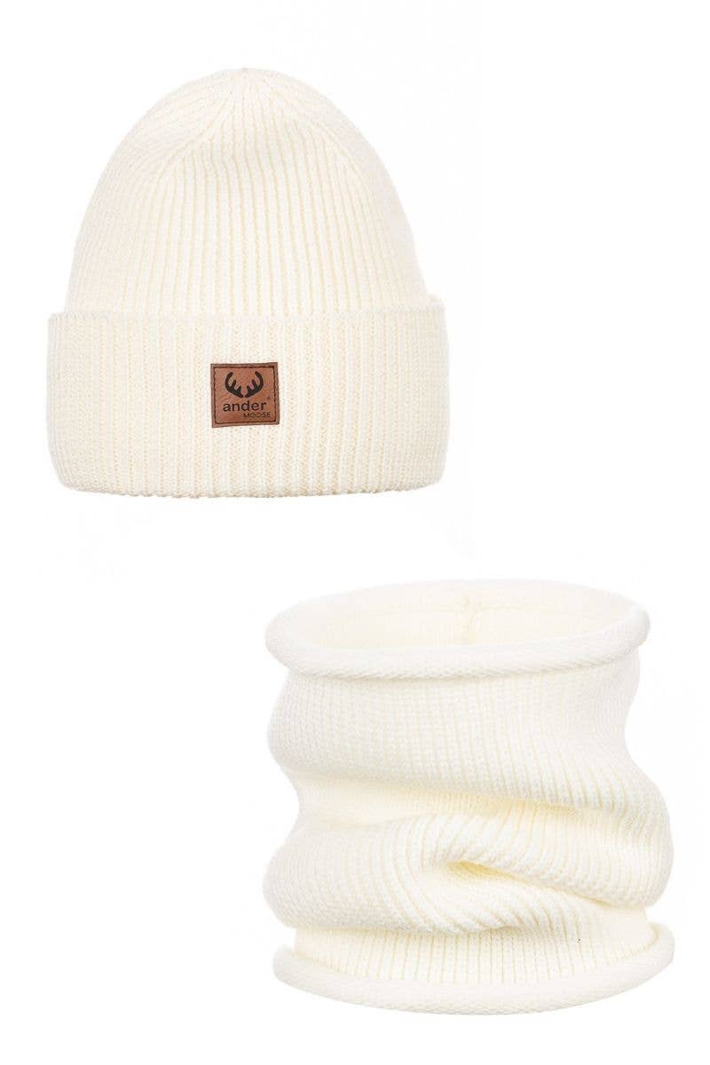 ANDER: BRIGID SET AUS 100% MERINOWOLLE - HUT & HALSTUCH, UNISEX