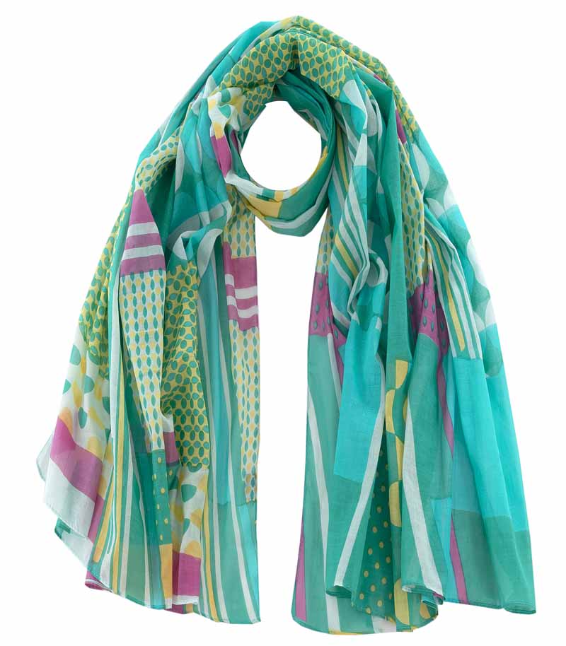 HALSTUCH PAREO MULTI GREEN