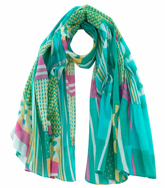 HALSTUCH PAREO MULTI GREEN