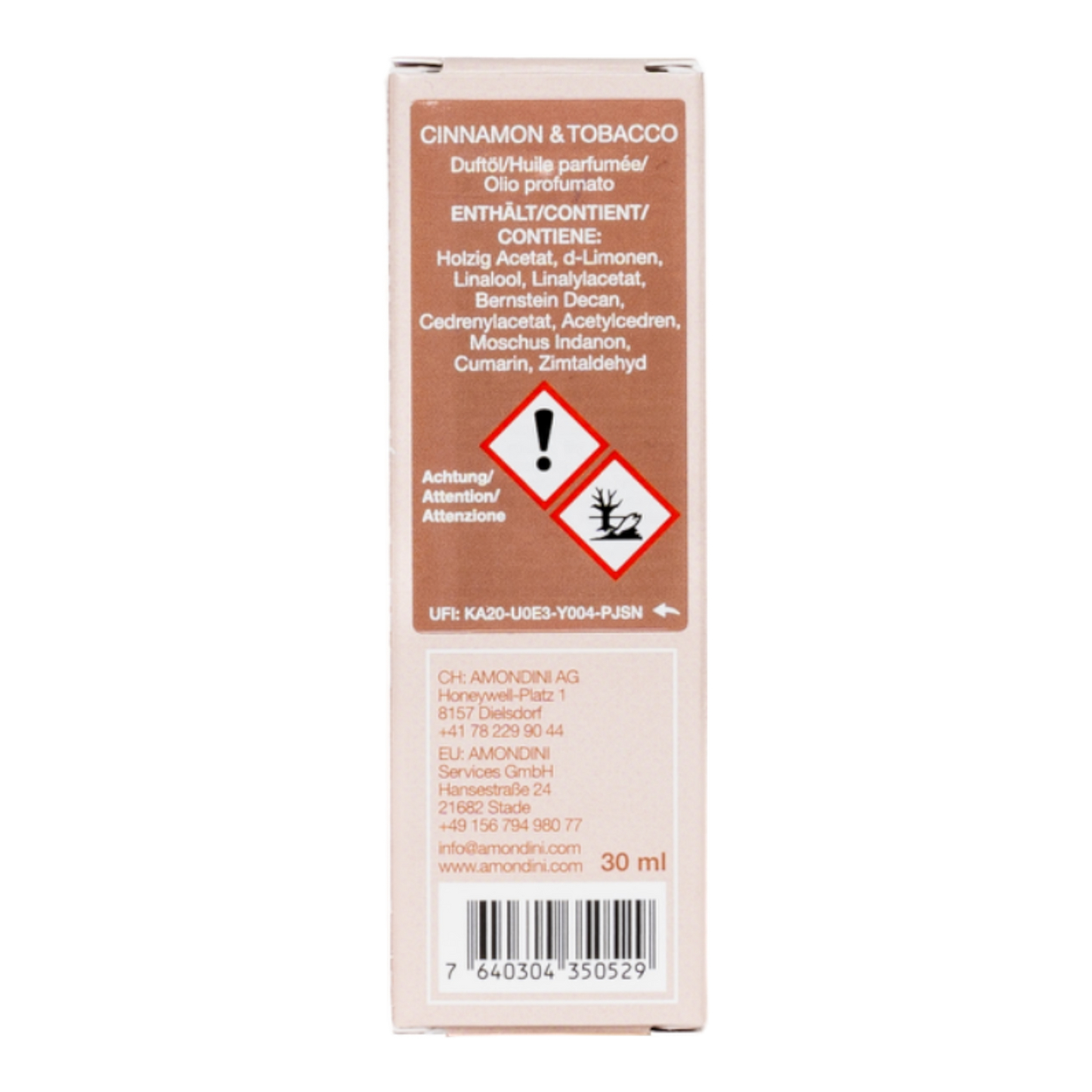AMONDINI, DUFTÖL CINNAMON UND TOBACCO