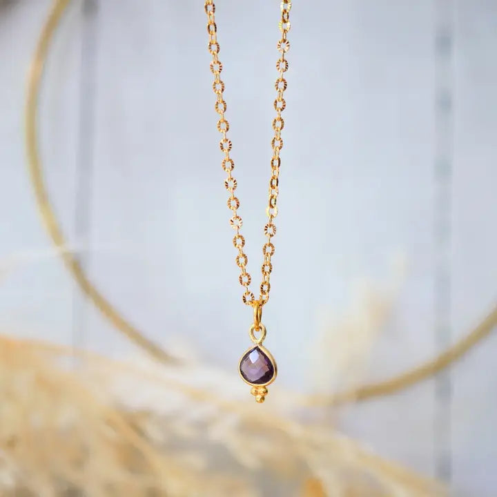 💜GINANDGER, ANITA HALSKETTE AMETHYST