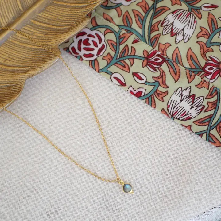 🌟GINANDGER, ANITA HALSKETTE LABRADORIT