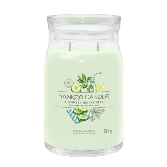 YANKEE CANDLE SIGNATURE, Cucumber Mint Cooler (567g)