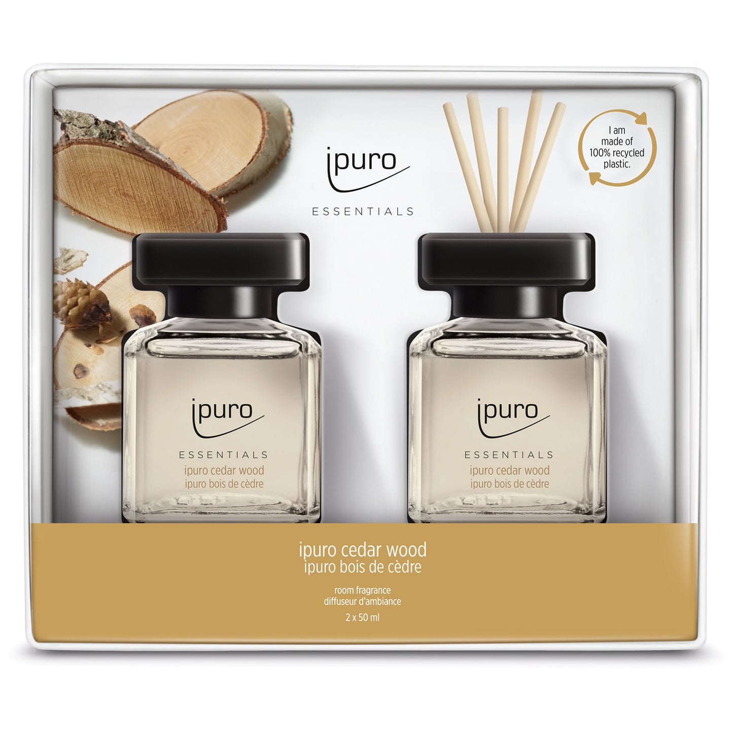 IPURO, Geschenk Set, Cedar Wood, 2x 50ml
