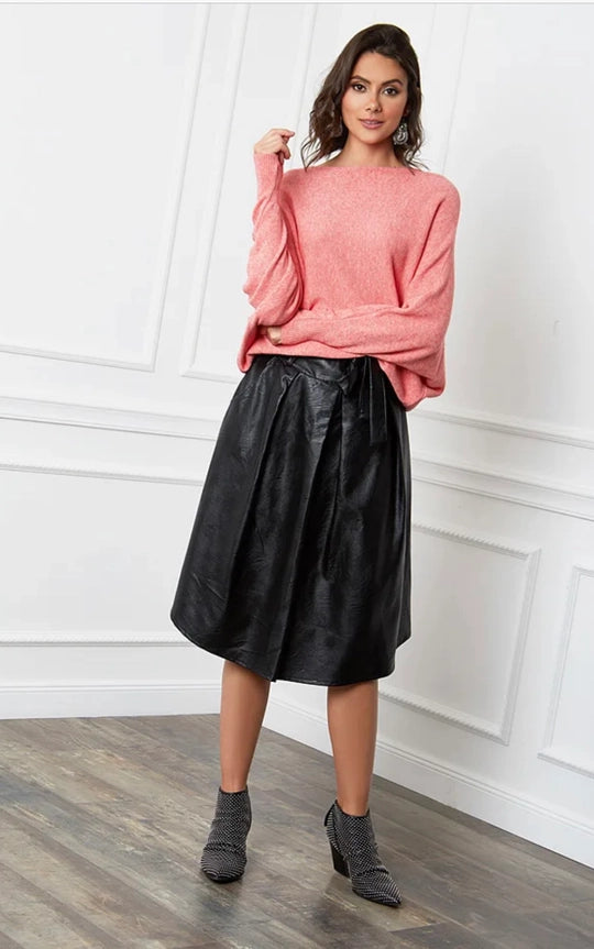 LÉA & LUC, DAMENPULLOVER MIT FLEDERMAUSÄRMELN, DIVERSE FARBEN!