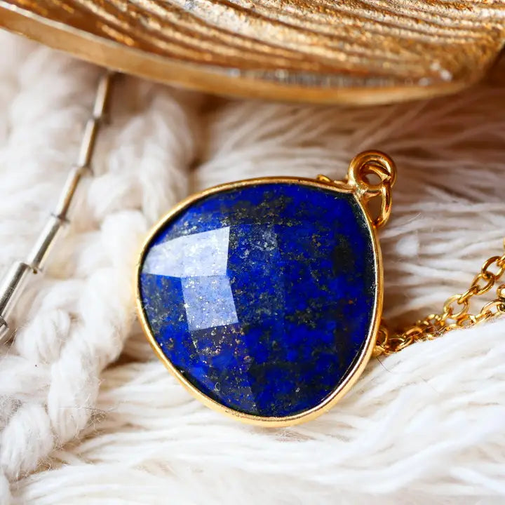 🔵GINANDGER, COLLIER JUSTINE LAPISLAZULI