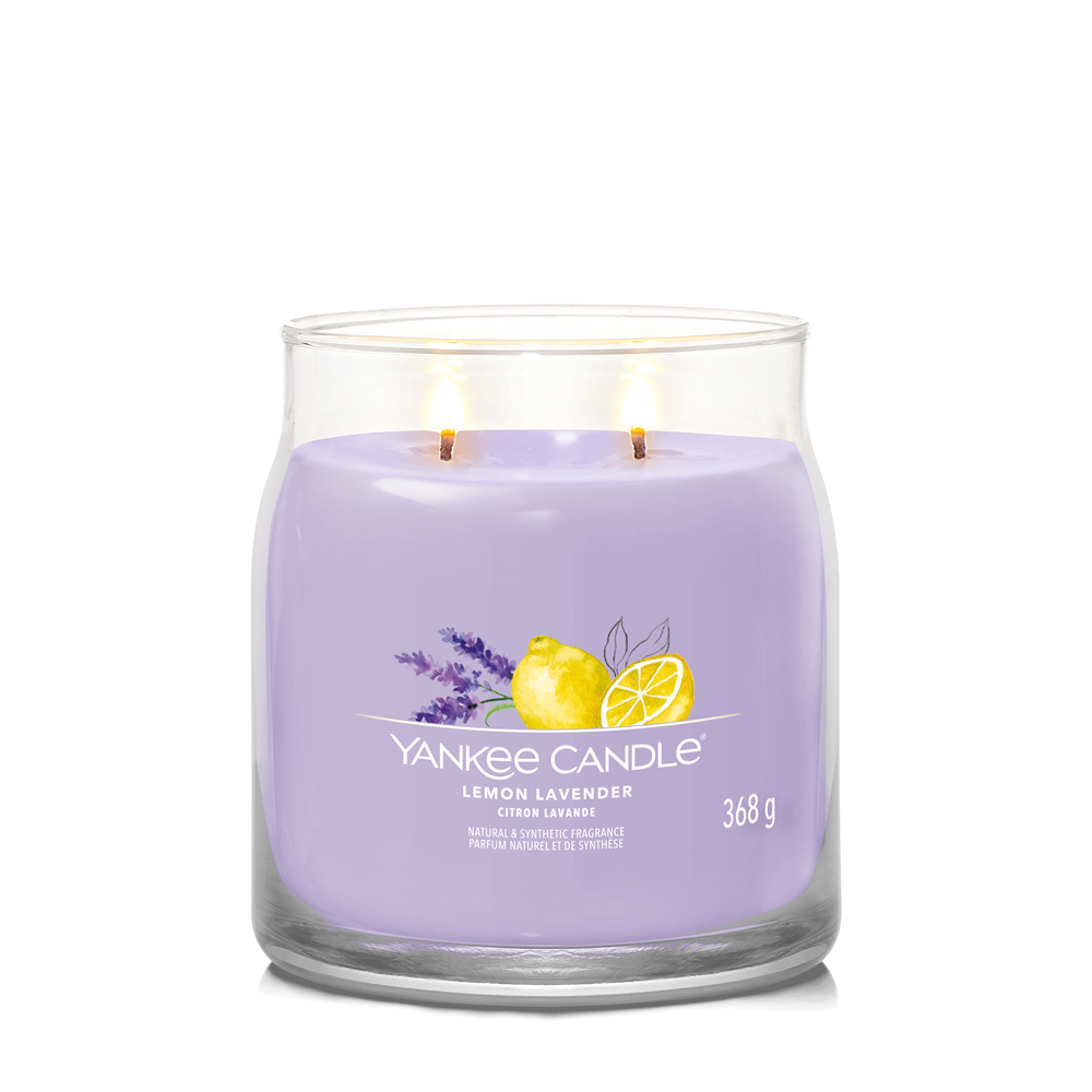 YANKEE CANDLE, Duftkerze Lemon Lavender, medium Jar