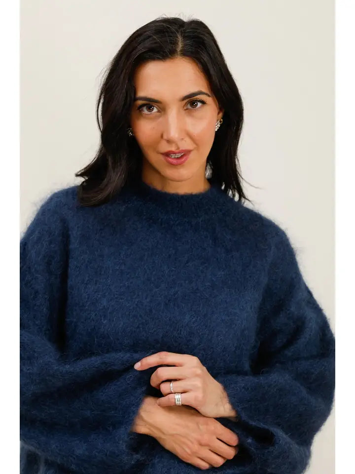 LÉA & LUC, LOCHSTRICKPULLOVER AUS MOHAIR, DIVERSE FARBEN!