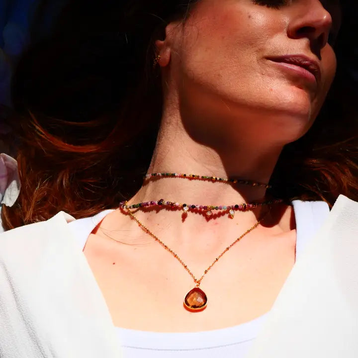 🤎GINANDGER, COLLIER JUSTINE – RAUCHQUARZ