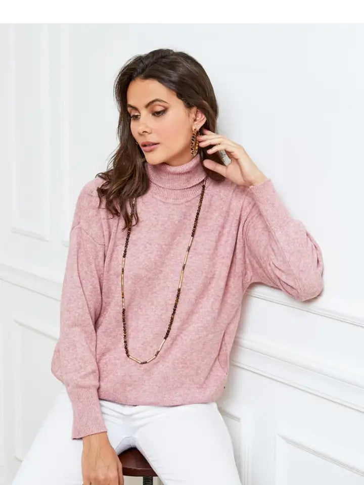 ✨LÉA & LUC, ROLLKRAGENPULLOVER MIT TASCHEN, DIVERSE FARBEN!