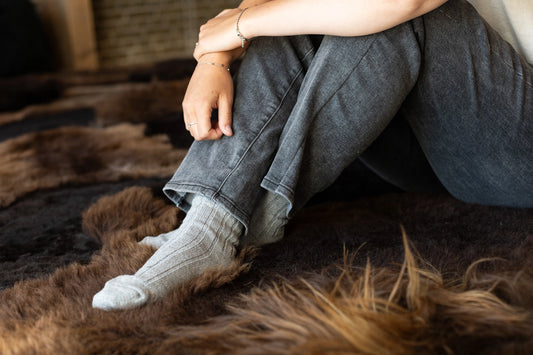 VAN BUREN: WOLLSOCKEN GRAU