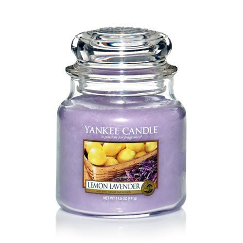 YANKEE CANDLE, Duftkerze Lemon Lavender, medium Jar
