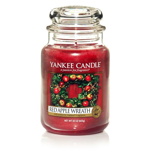YANKEE CANDLE, Duftkerze Red Apple Wreath, large Jar (623g)
