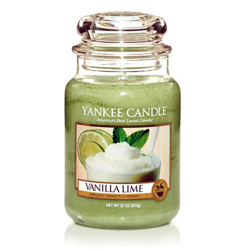 YANKEE CANDLE, Duftkerze Vanilla Lime, large Jar (623g)