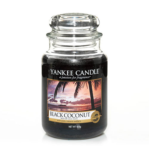YANKEE CANDLE, Duftkerze Black Coconut, large Jar (623g)