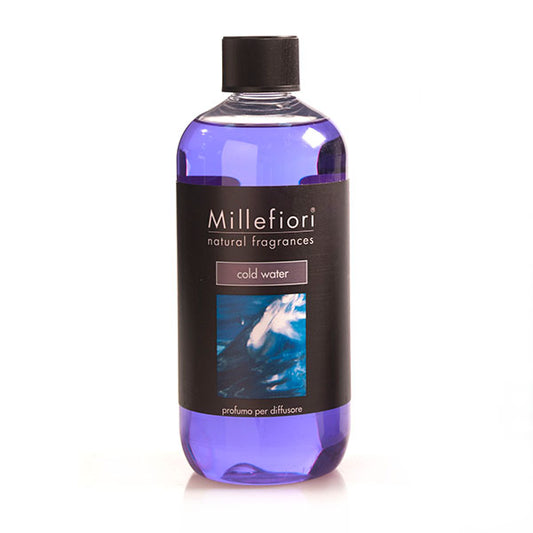 MILLEFIORI Natural: Nachfüll-Flasche, Duft COLD WATER, 500ml
