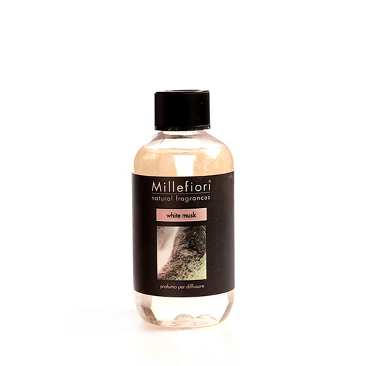 MILLEFIORI Natural: Nachfüll-Flasche, Duft WHITE MUSK, 250ml