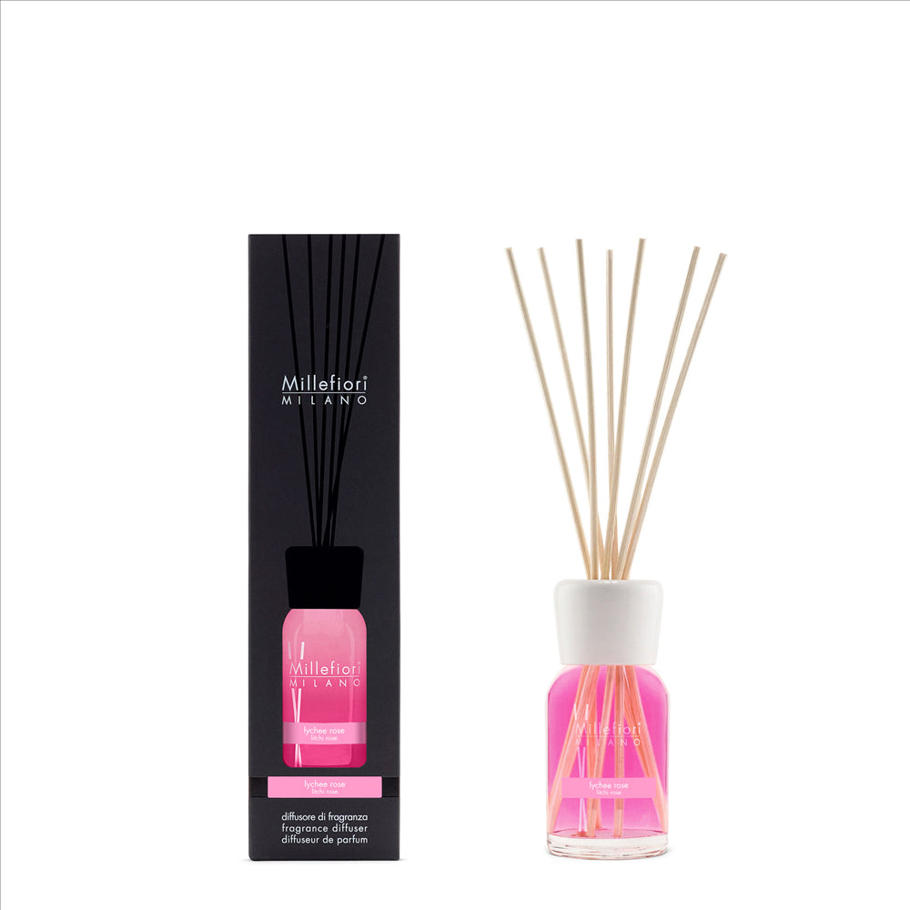 MILLEFIORI, LYCHEE ROSE NATURAL STICK DIFFUSER, 100ML