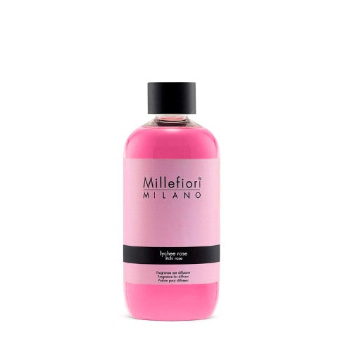 MILLEFIORI, LYCHEE ROSE NATURAL STICK REFILL, 250 ML