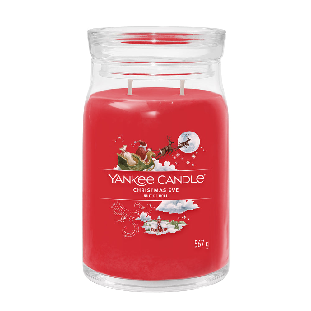 YANKEE CANDLE SIGNATURE, CHRISTMAS EVE, LARGE JAR