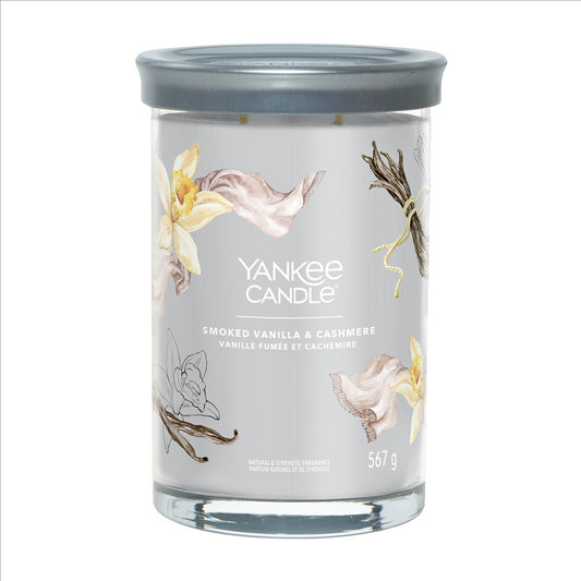 YANKEE CANDLE SIGNATURE, SMOKED VANILLA & CASHMERE, LARGE TUMBLER